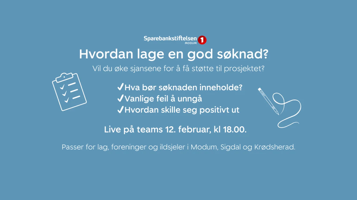 Se opptak: Hvordan lage en god søknad?